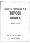 Topcon Unirex manual. Camera Instructions.